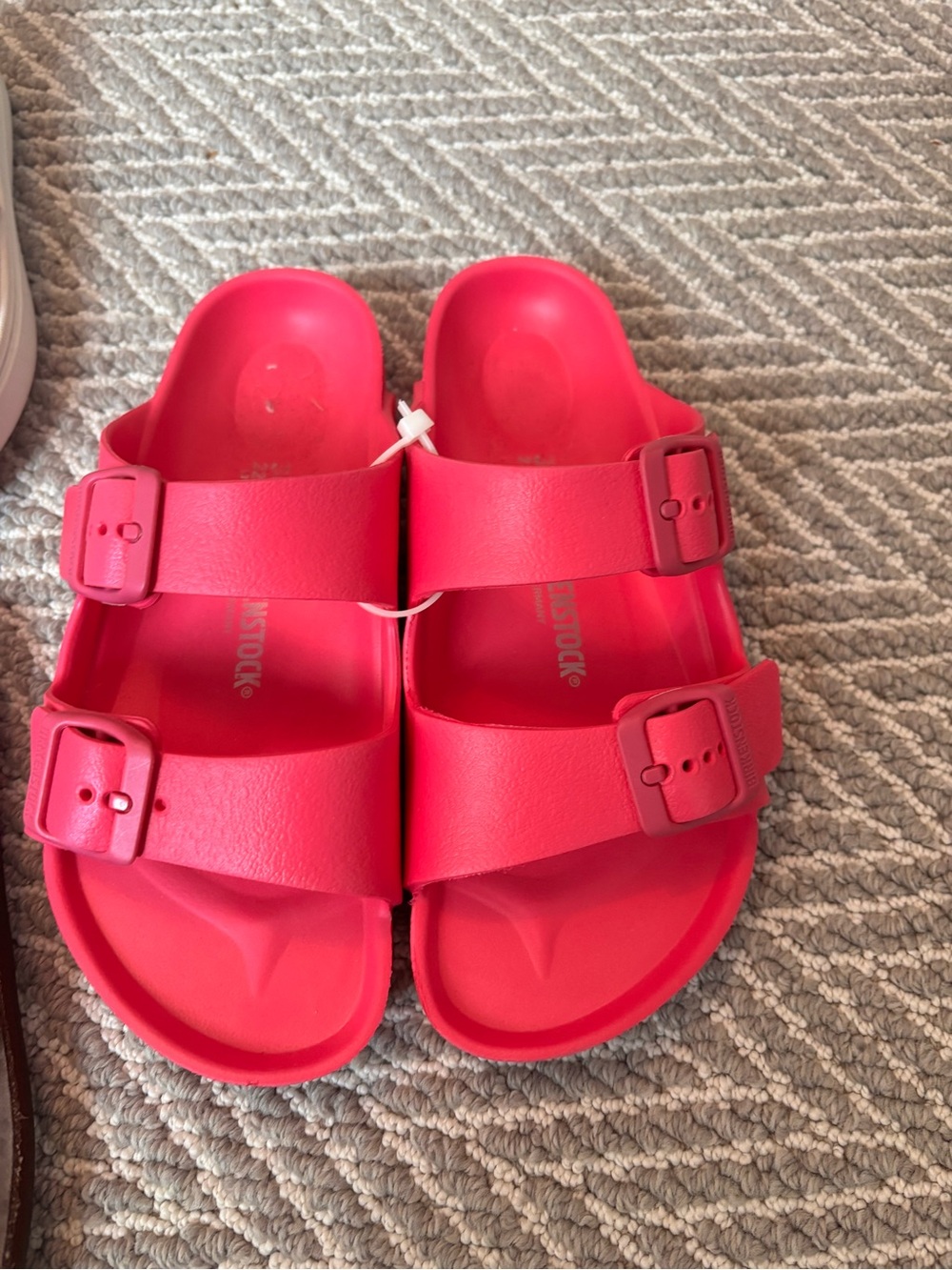 NWOT Birkenstock Kids Two-Strap EVA Sandals in Hot Pink